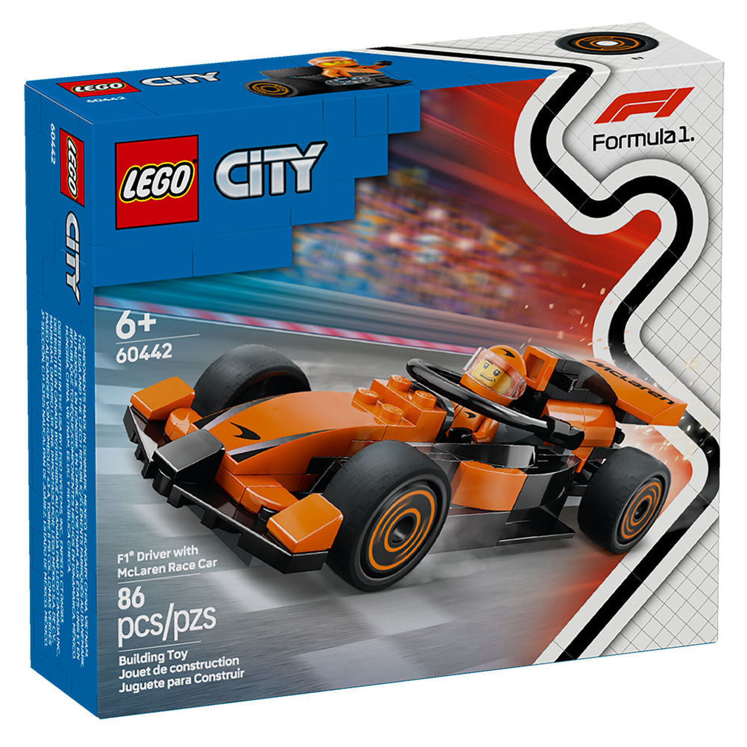 Lego City - Piloto De F1 Con Auto Mclaren - 60442 image number 7.0