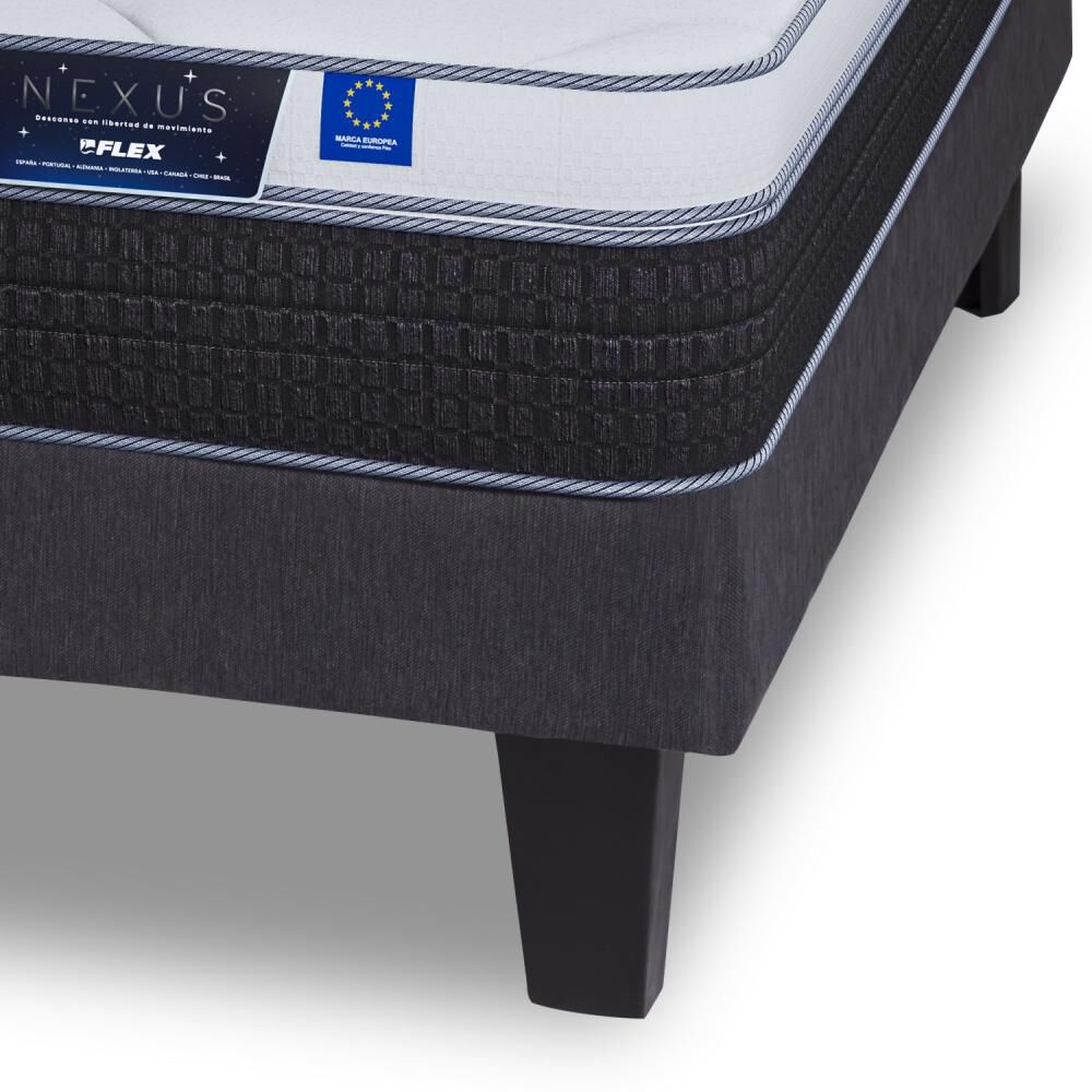 Cama Europea Flex Nexus / 2 Plazas / Base Dividida + Respaldo image number 2.0
