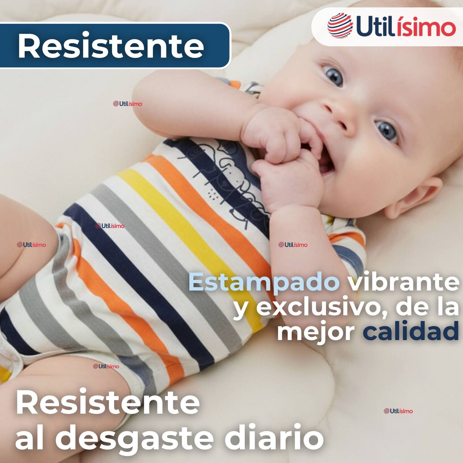 Pack 5 Bodys Ni&ntilde;o Manga Corta Tedmimak 100% Algod&oacute;n Loud But Cute image number 6.0