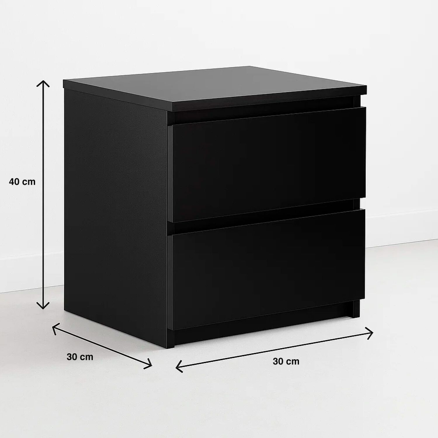 Pack De 2 Veladores Cajon Doble Minimal 30x40 Oscuro image number 3.0