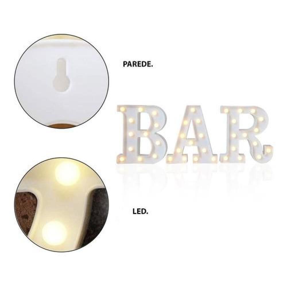 Pack 3 Letras Led Bar 16 Cm image number 2.0