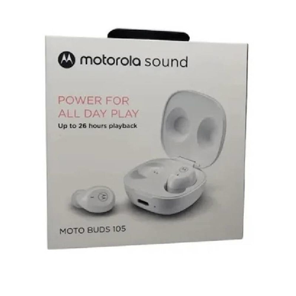 Audifono Motorola Moto Buds 105 True Wireless Blanco image number 1.0