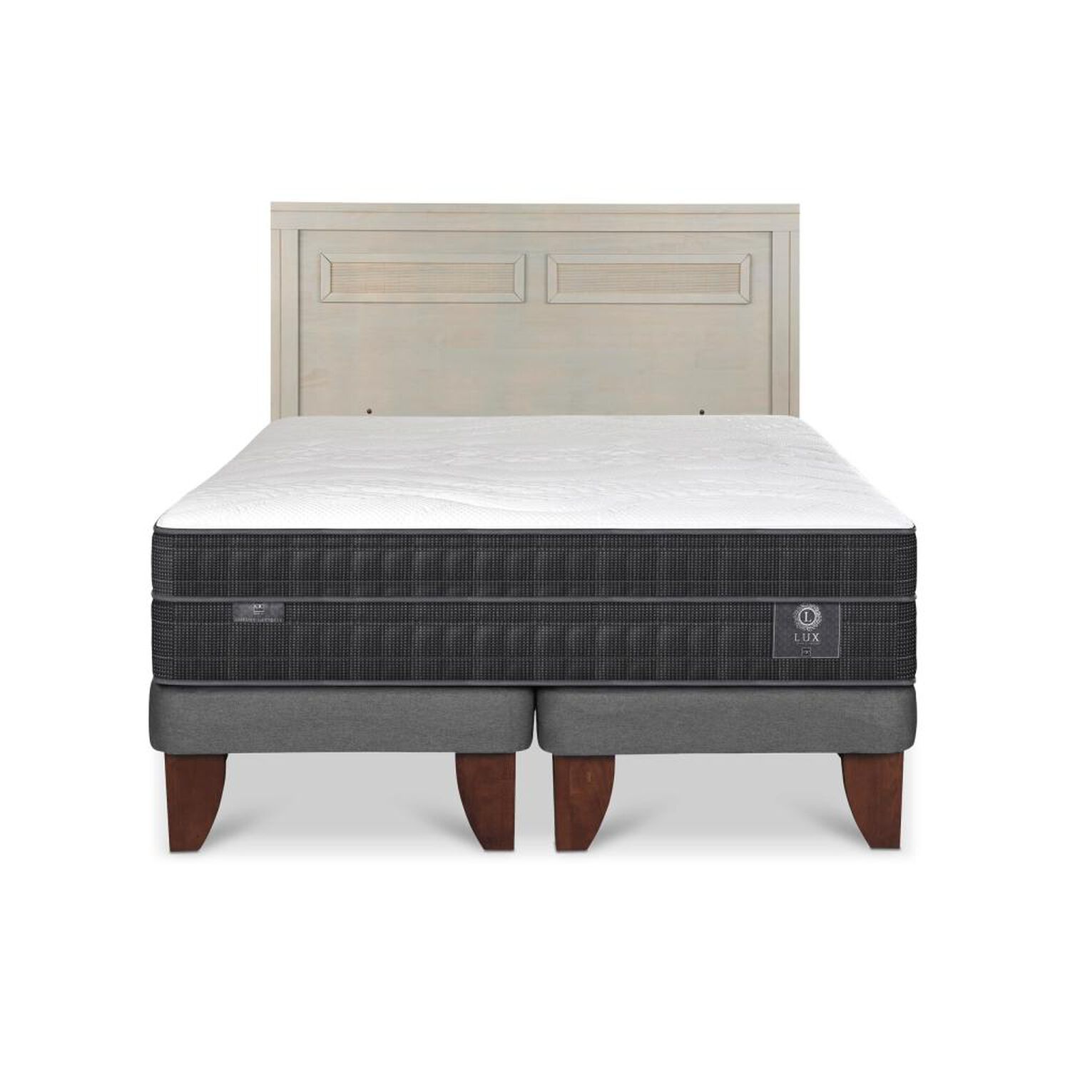 Cama Europea Cic Lux / King / Base Dividida + Respaldo image number 0.0