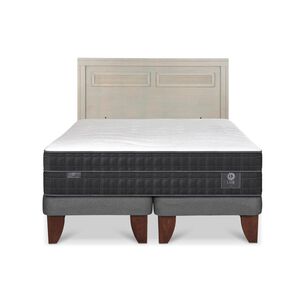 Cama Europea Cic Lux / King / Base Dividida + Respaldo