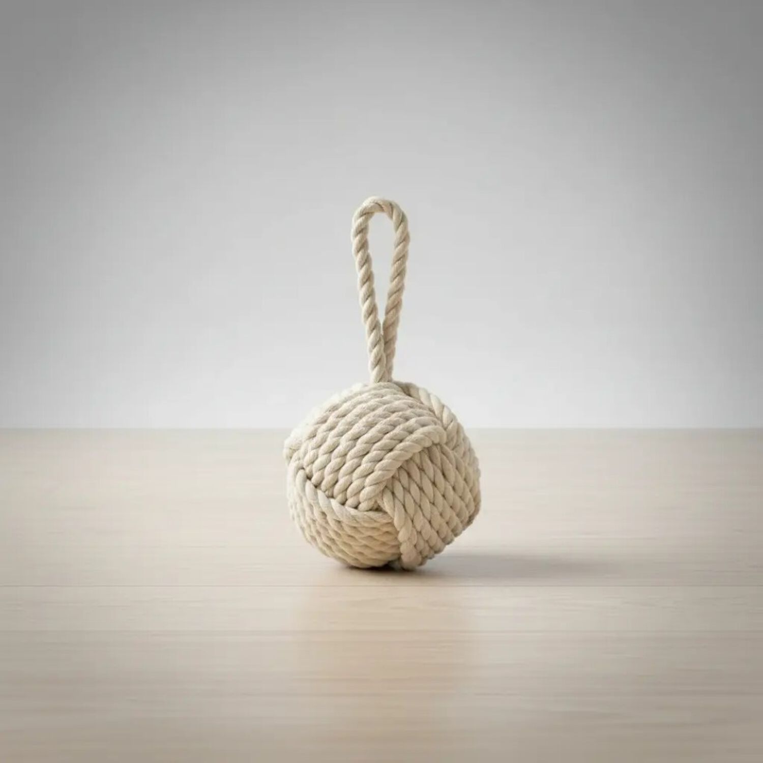 Tope De Puerta Decorativo De Yute Bola R&uacute;stica (1,85 Kg) image number 3.0
