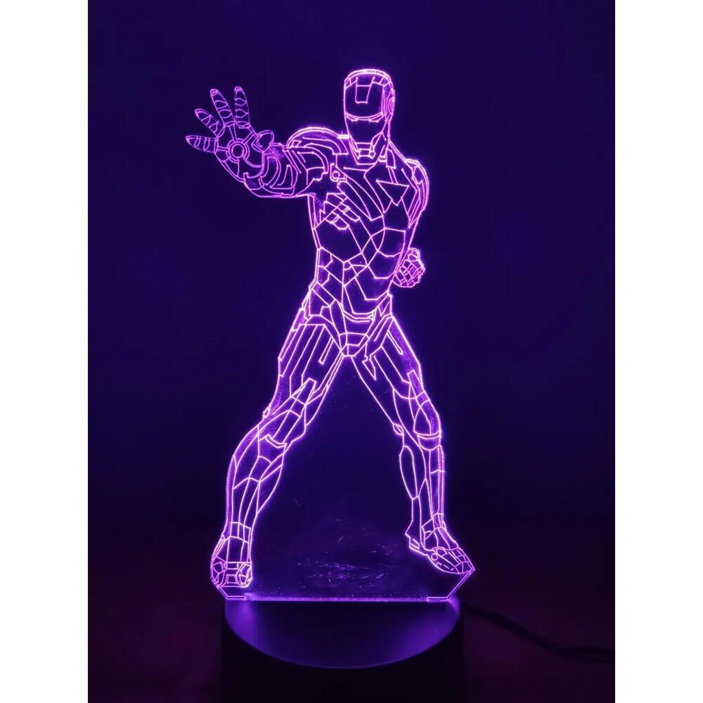 Lampara 3d Iron Man image number 4.0