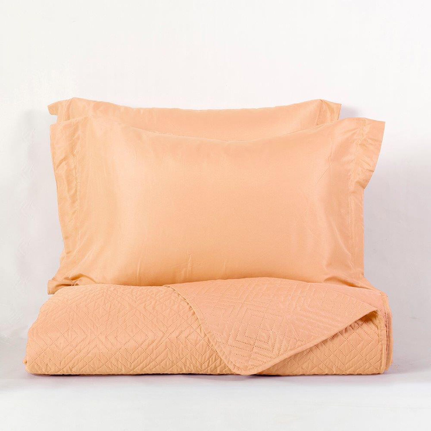 Cubrecama Quilt Cordoba Liso 2 Plazas Peach image number 3.0