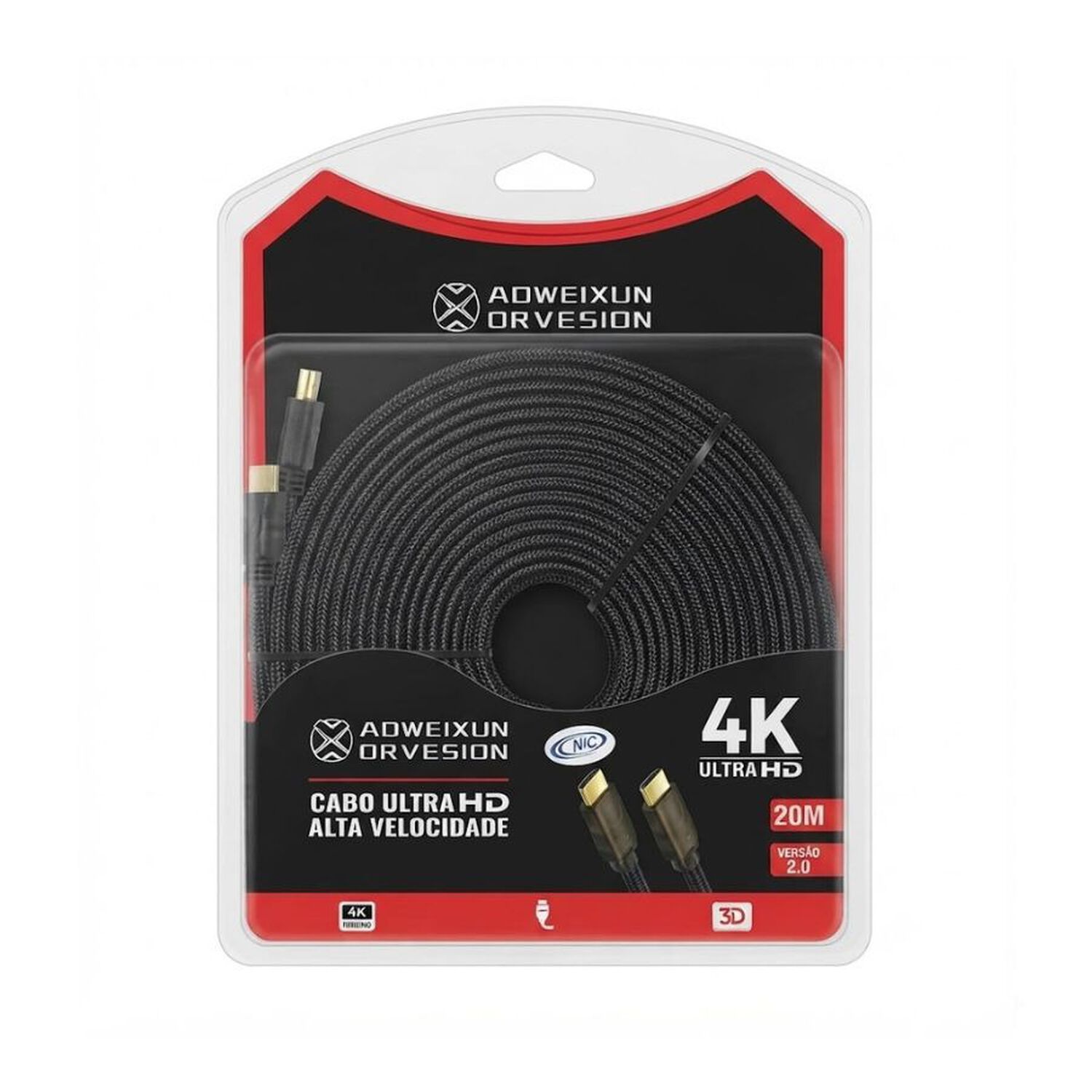 Cable Hdmi 20m Plano 4k Ultra Hd Alta Velocidad image number 0.0