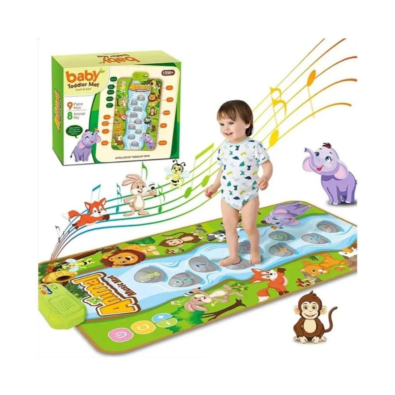 Alfombra Musical Bebe Didactica Tapete Musical De Animales image number 4.0
