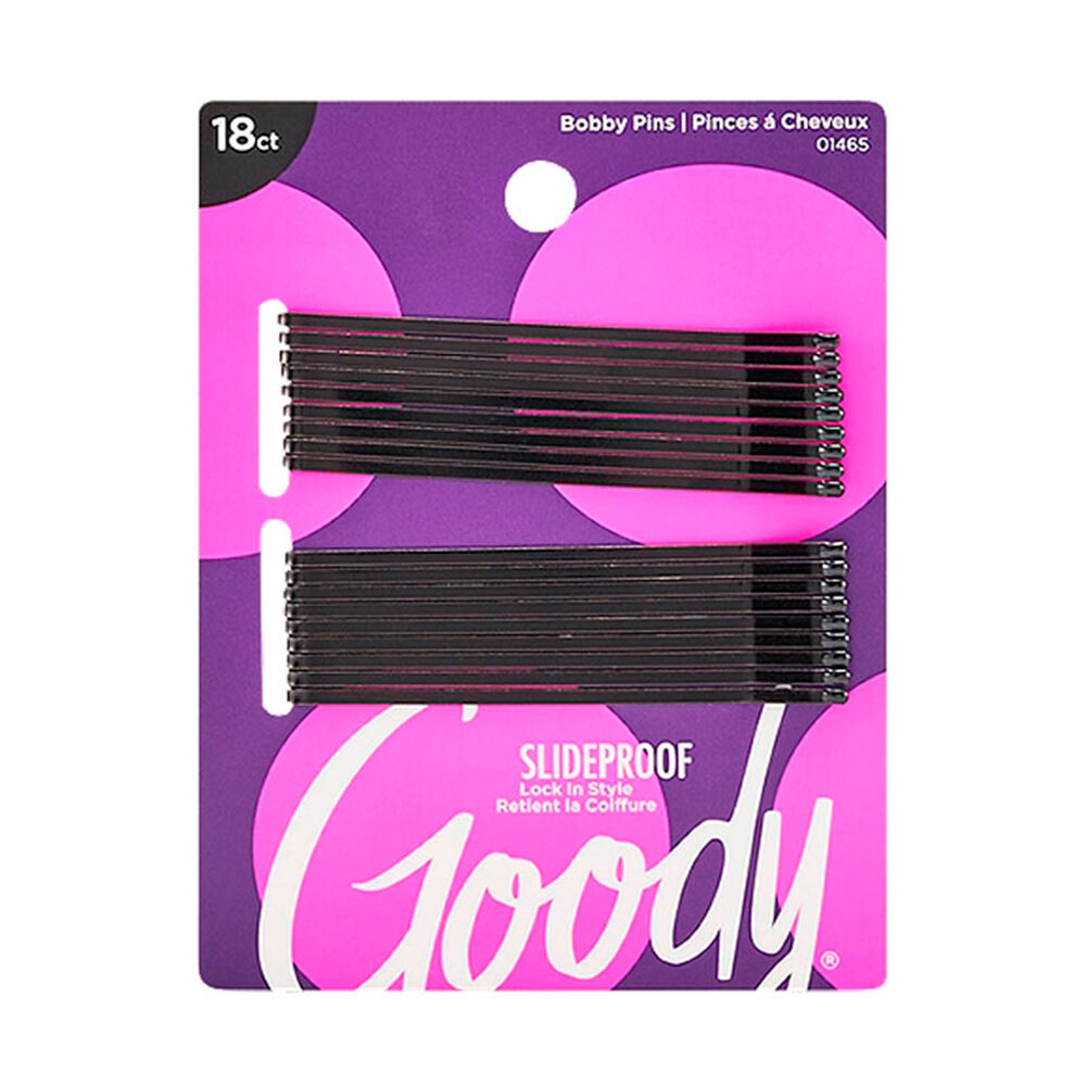 Horquilla Gruesa Goody Negra 18 Unidades Medidas: 7cms Largo X 2mm Ancho. image number 0.0