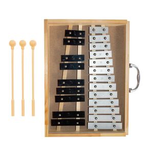 Metal&oacute;fono Crom&aacute;tico 22 Tonos Caja Madera All22ag