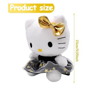 Juguete Peluche Hello Kitty 23cm Vestido Negro Infantil
