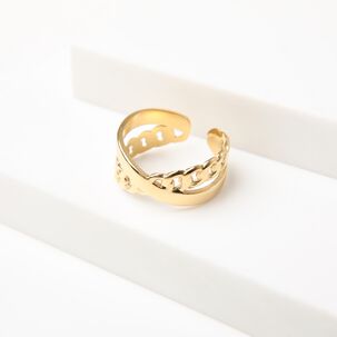 Anillo 19v69 Dorado Mujer Str213