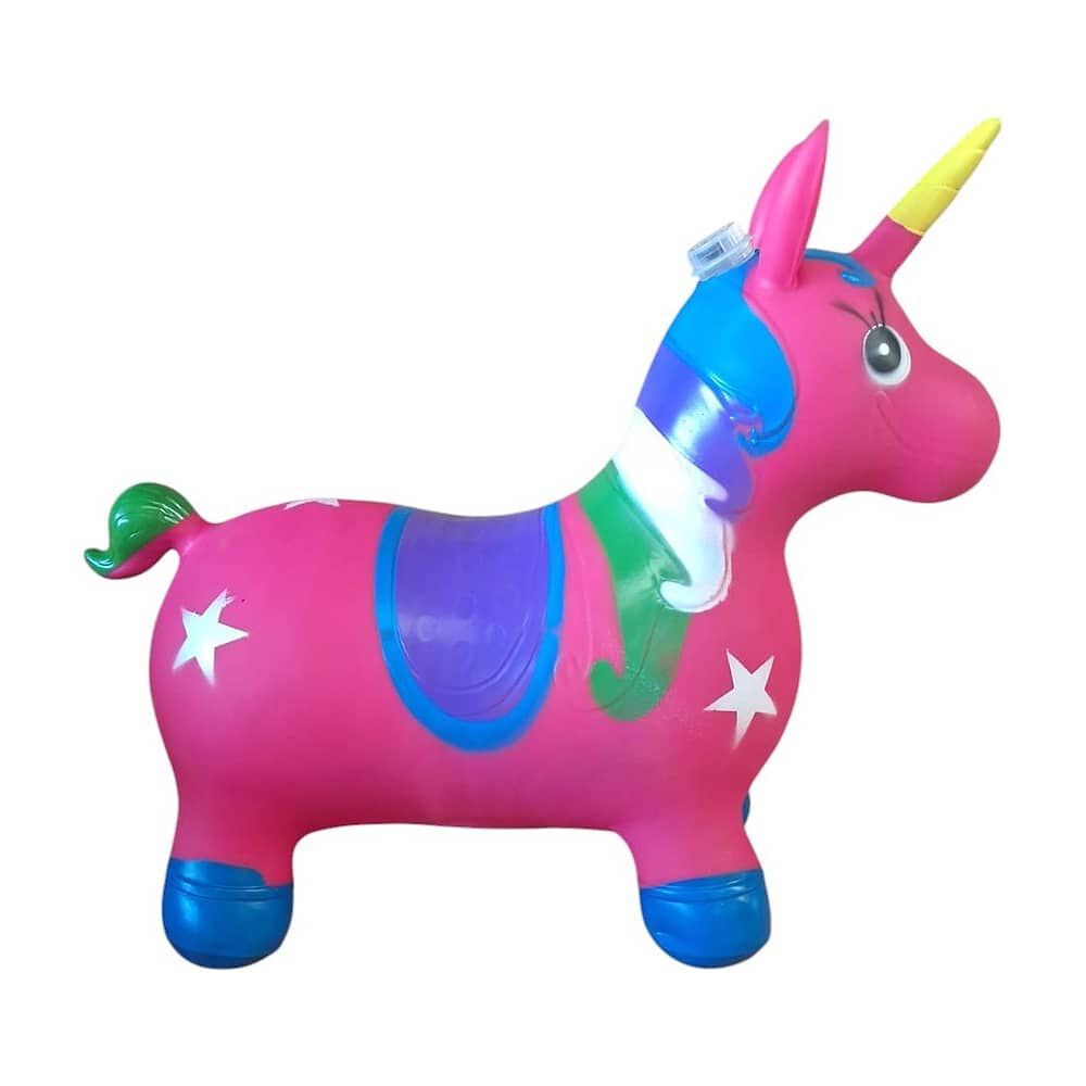Unicornio Saltar&iacute;n Inflable Con Sonido Fucsia image number 7.0