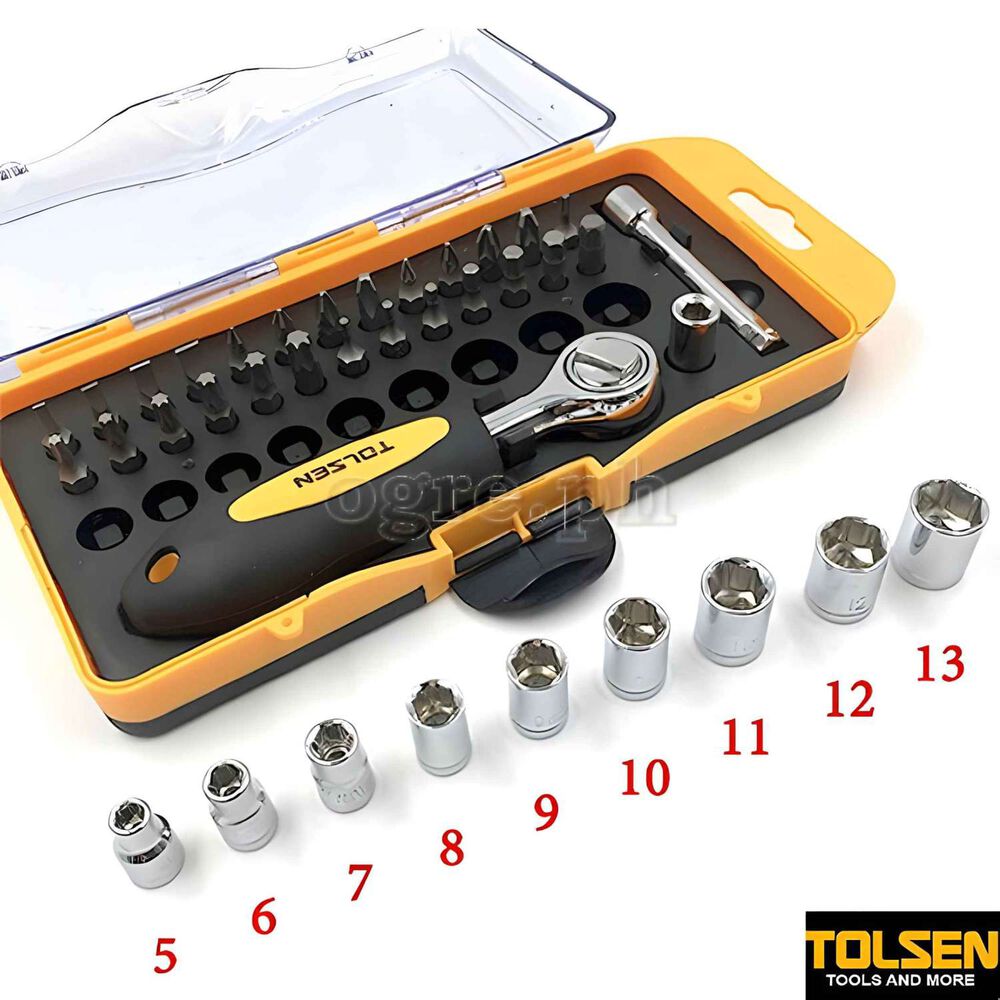 Dados Y Puntas 1/4" Juego 38 Piezas - Tolsen image number 2.0
