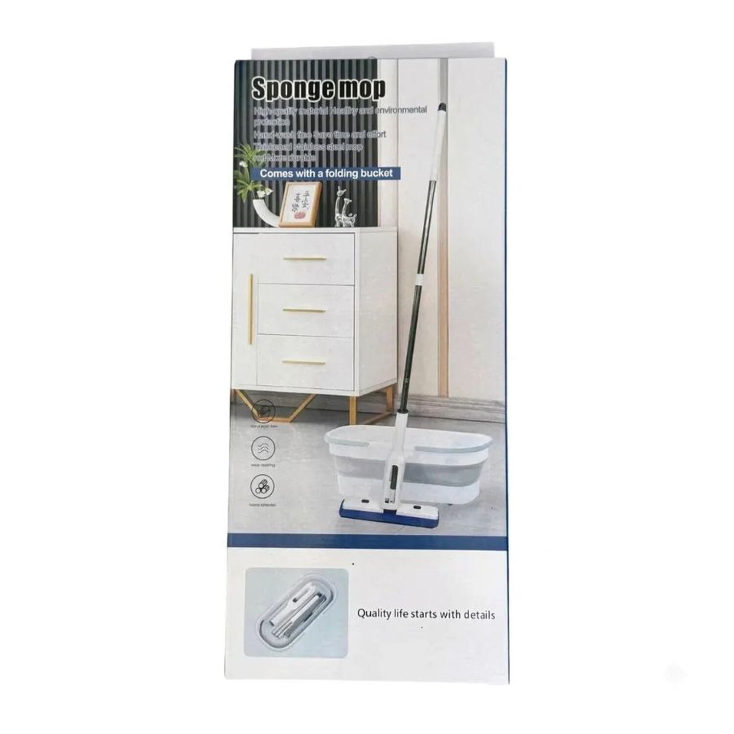 Mopa Esponja Giratoria Con Balde Plegable Autoescurriente image number 1.0