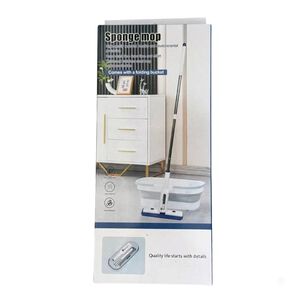 Mopa Esponja Giratoria Con Balde Plegable Autoescurriente