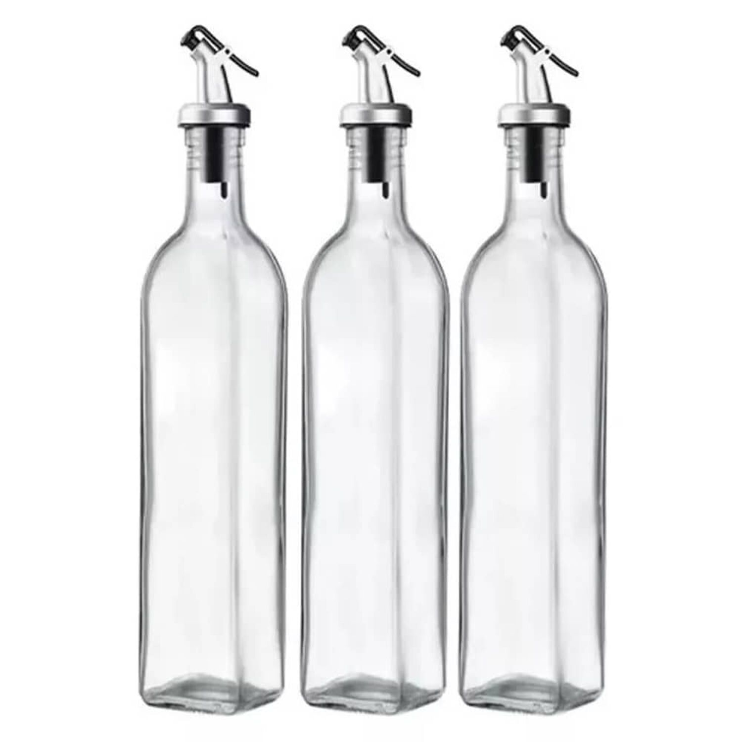 Pack 3 Botellas Para Aceite Vinagre Y Soya 500 Ml image number 0.0