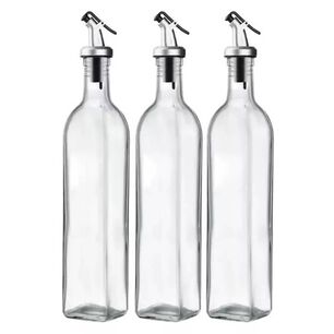 Pack 3 Botellas Para Aceite Vinagre Y Soya 500 Ml