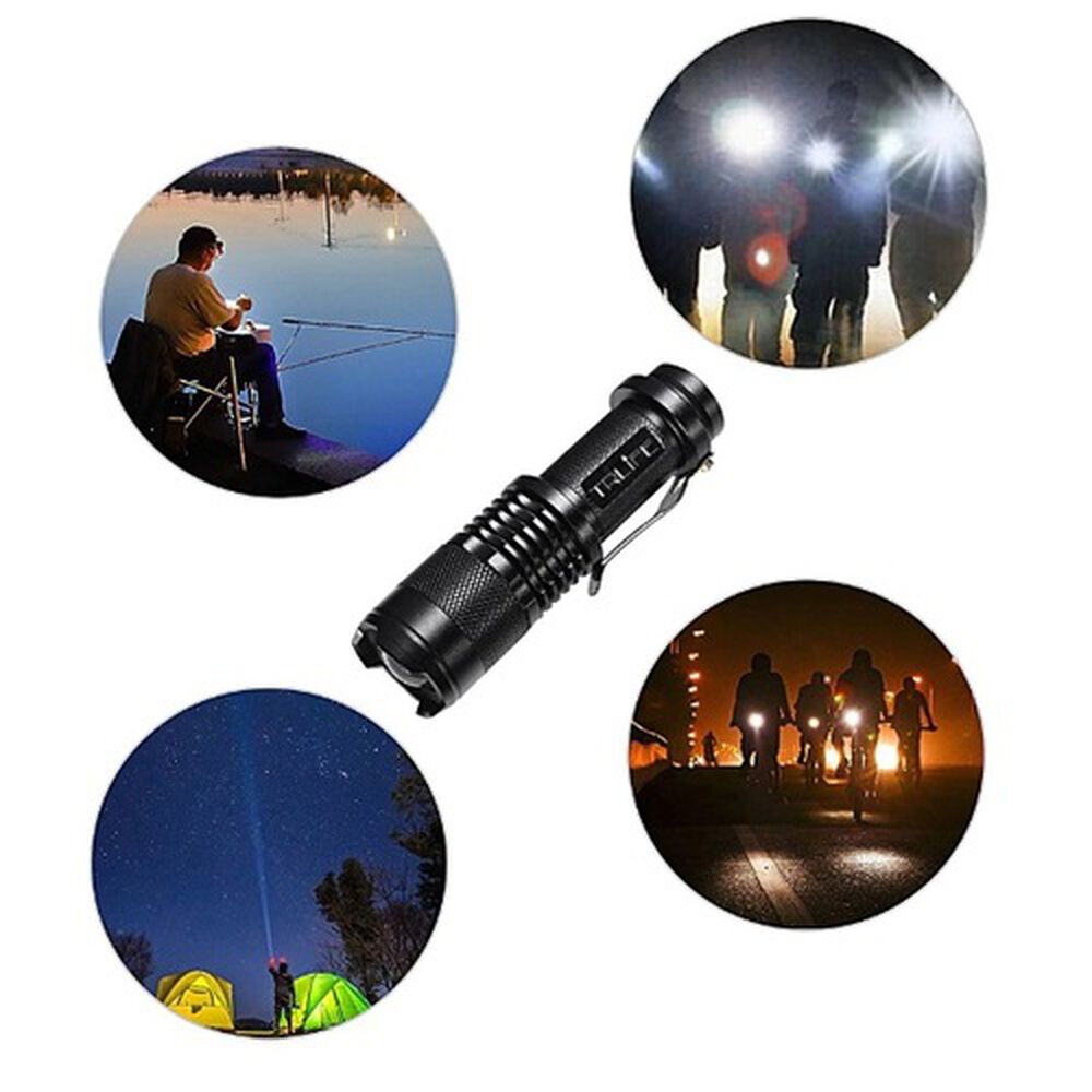 Linterna Led Potente T6 2.000 Lum Recargable Usb Zoom Mini Potente L&aacute;mpara Ajustable Peque&ntilde;a image number 1.0