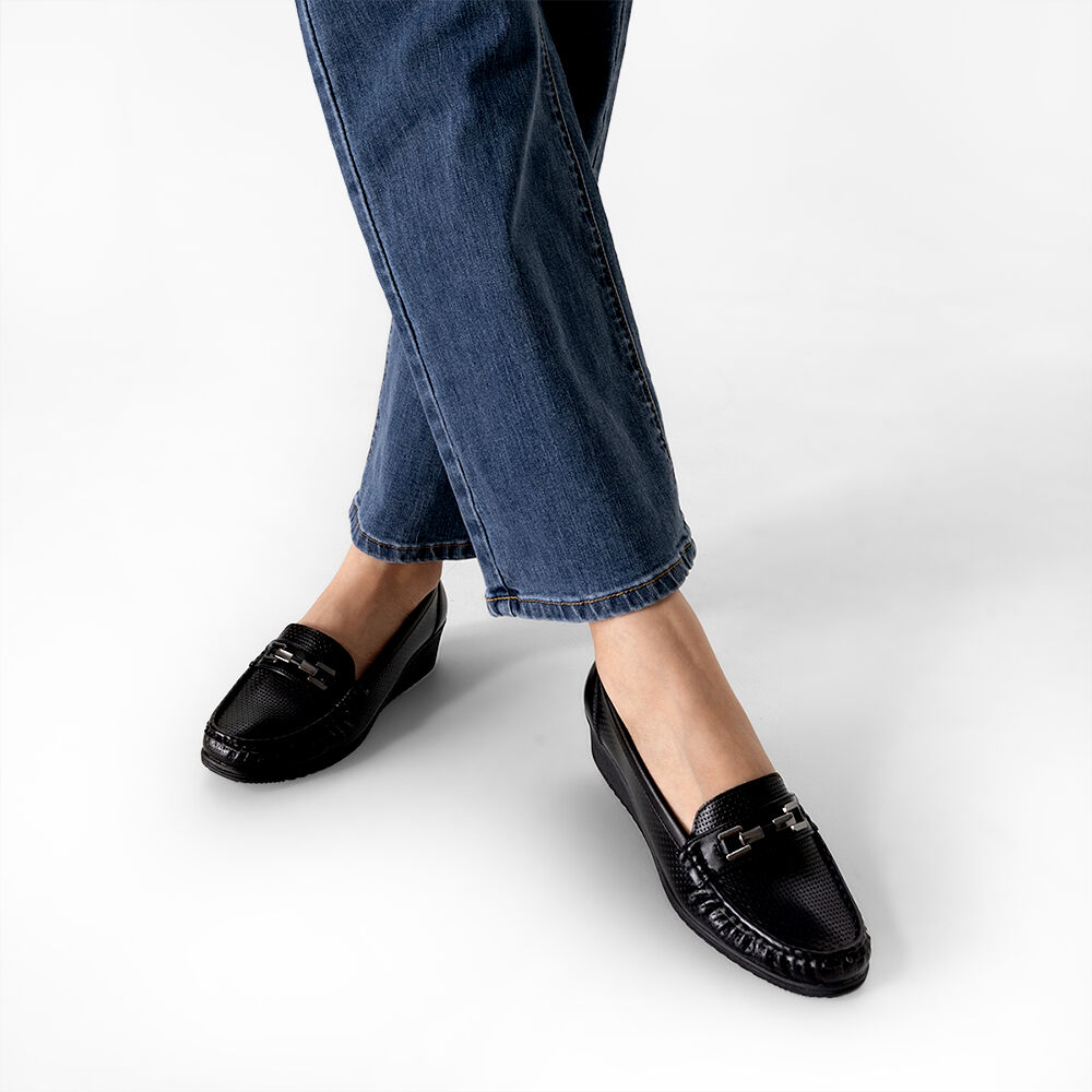 Mocasin Tacon Cu&ntilde;a Cl&aacute;sico C&oacute;modo Casual Mujer Weide Js80 image number 1.0