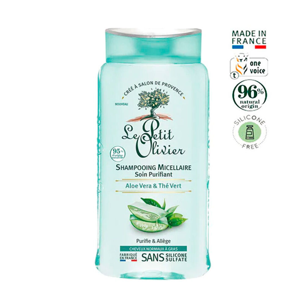 Shampoo Micelar Aloe Vera Té Verde Le Petit Olivier 250 Ml image number 0.0