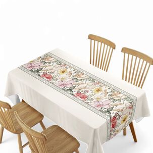 Mantel De Mesa Rectangular Impermeable Estampado Medida 140cm X 220cm