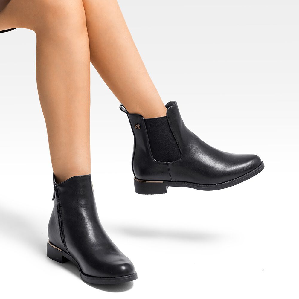 Botin Casual Mujer Eco Cuero Comodo Formal Moda Weide Zs61 image number 1.0