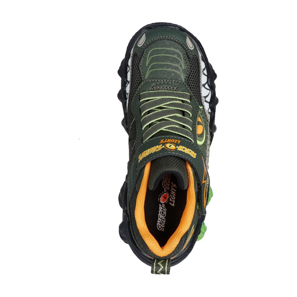 Zapatilla Infantil Niño Skechers Skech-o-saurus Lights 2.0 Olv image number 2.0