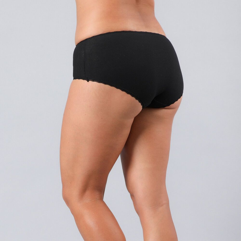 Pack 3x Calzon Maxi Algodon Rib Flores Mujer 25578-2 image number 5.0