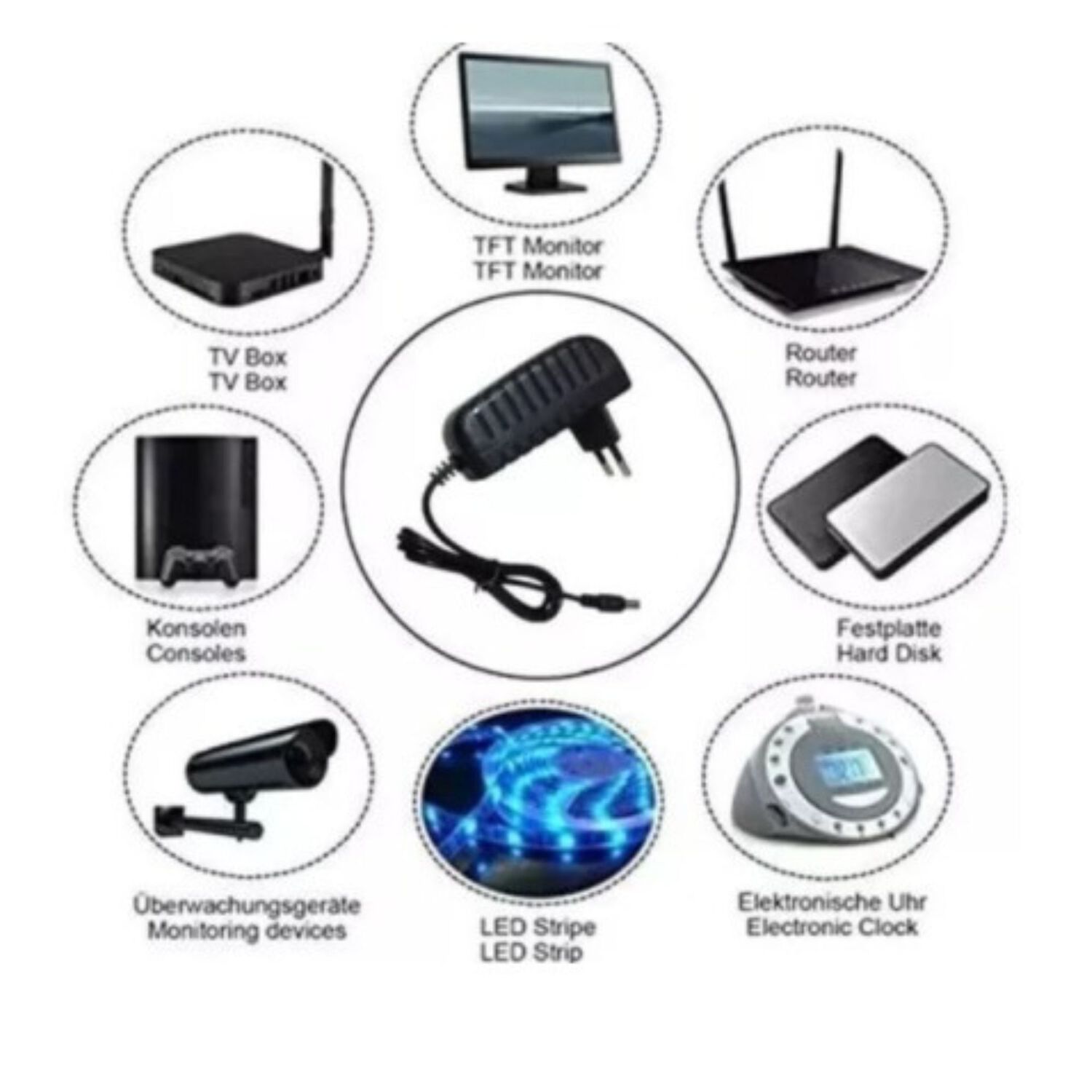 Cargador 12v 2a Transformador Fuente Poder image number 3.0