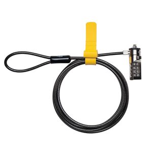Candado De Seguridad Notebook Lock Ultra Microsaver De 2 Mts Kensington - Negro