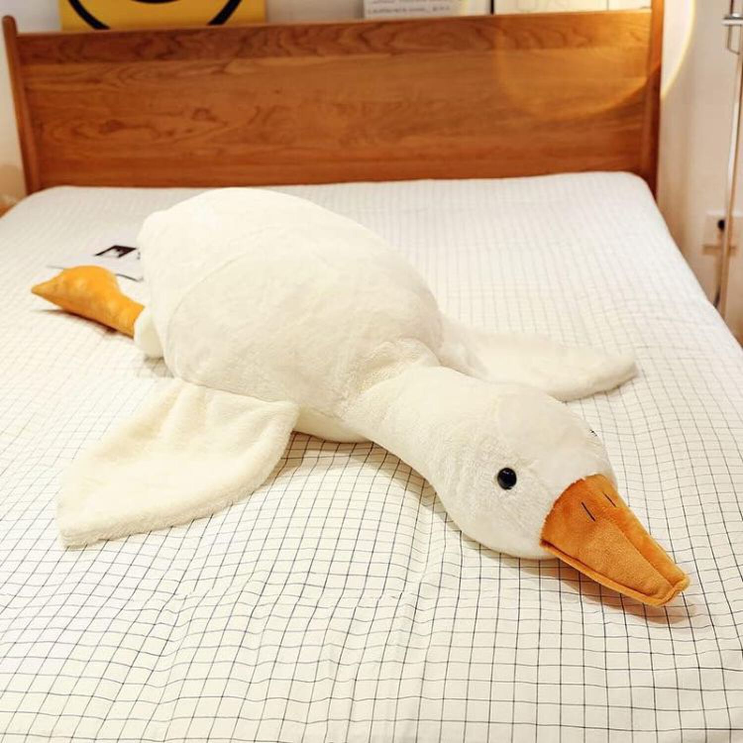 Peluche Ganso De Felpa Kawaii Almohada Gigante Suave 160cm image number 4.0