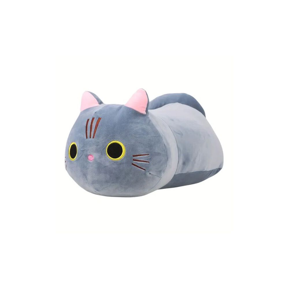 Almohada De Peluche Gato Kawaii Gris 23cm image number 0.0
