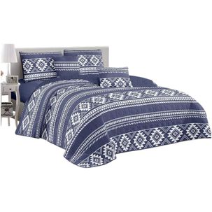 Cubrecama De Verano King 250cmx270cm Quilt + 2 Fundas De Almohada 50cmx70cm Cobertor Delgado