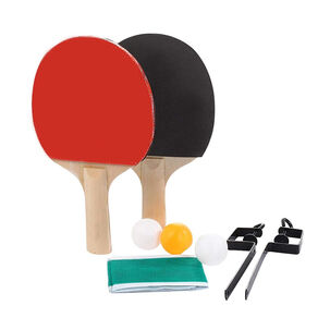 Pack 2 Paletas De Ping Pong +3 Pelotas + Malla Modelo Clasic