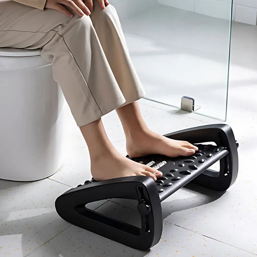 Reposapi&eacute;s Rodillos De Masaje Pedal Ajustable Ergonomico - Negro image number 3.0