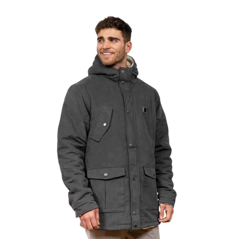 Chaqueta Canvas Reversible Woodstone Gris Hombre Falcone image number 4.0