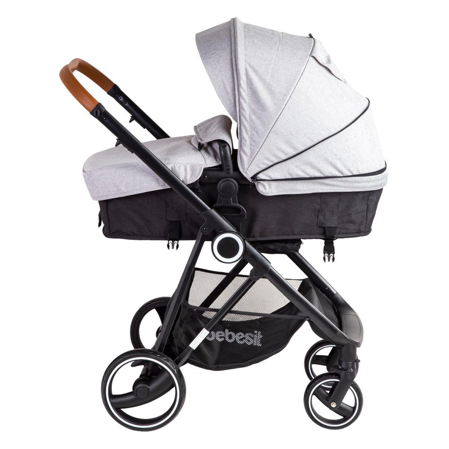 Coche Cuna Travel System Bebesit Cosmos Gris image number 3.0
