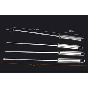 Kit Parrilla Barbacoa 18 Piezas Acero Inoxidable Maleta