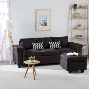 Sof&aacute; Mons Sicilia / 3 Cuerpos + 1 Pouf