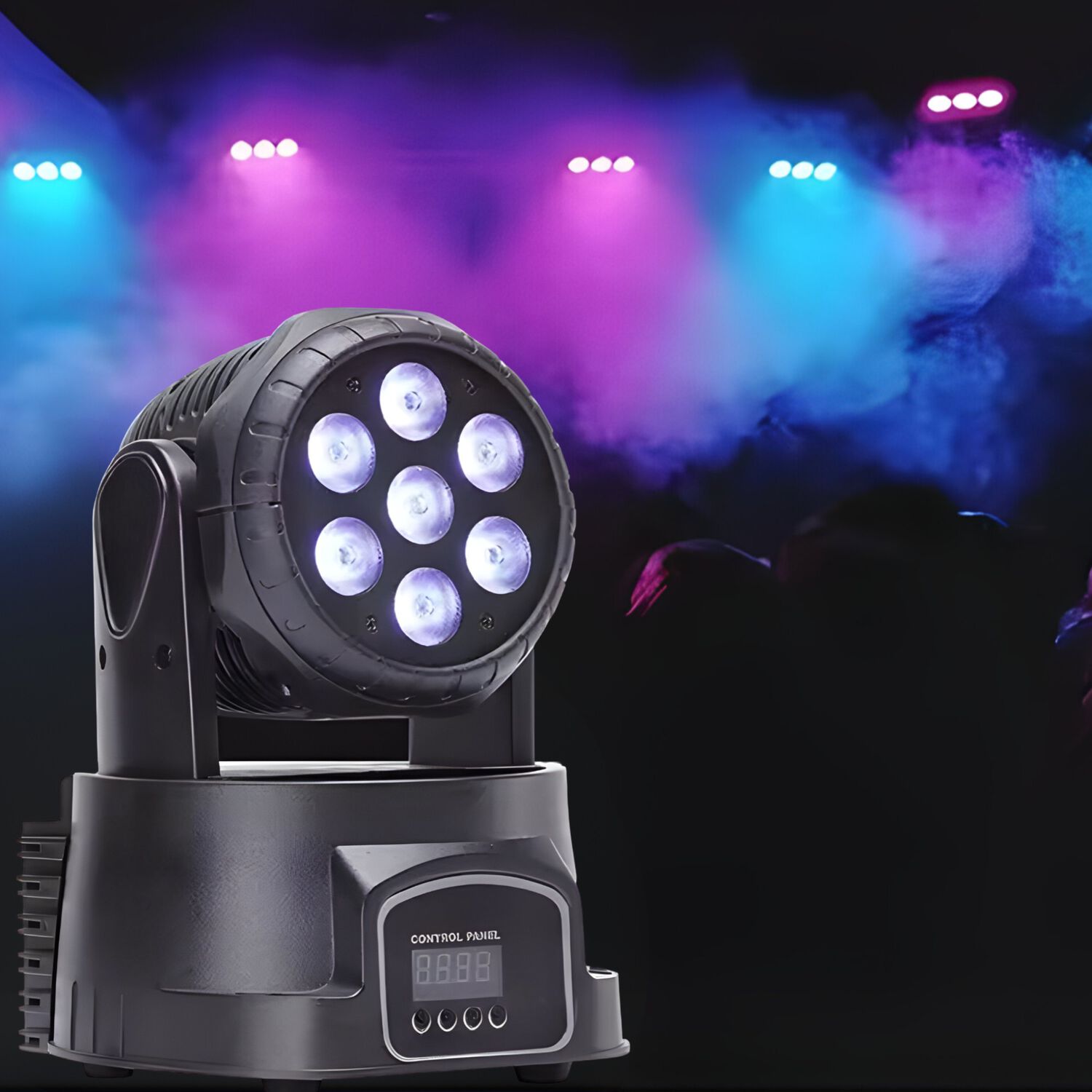 Cabeza Rob&oacute;tica Ritmica Dmx Djpower Full Rgb Led 56w M070pro image number 1.0