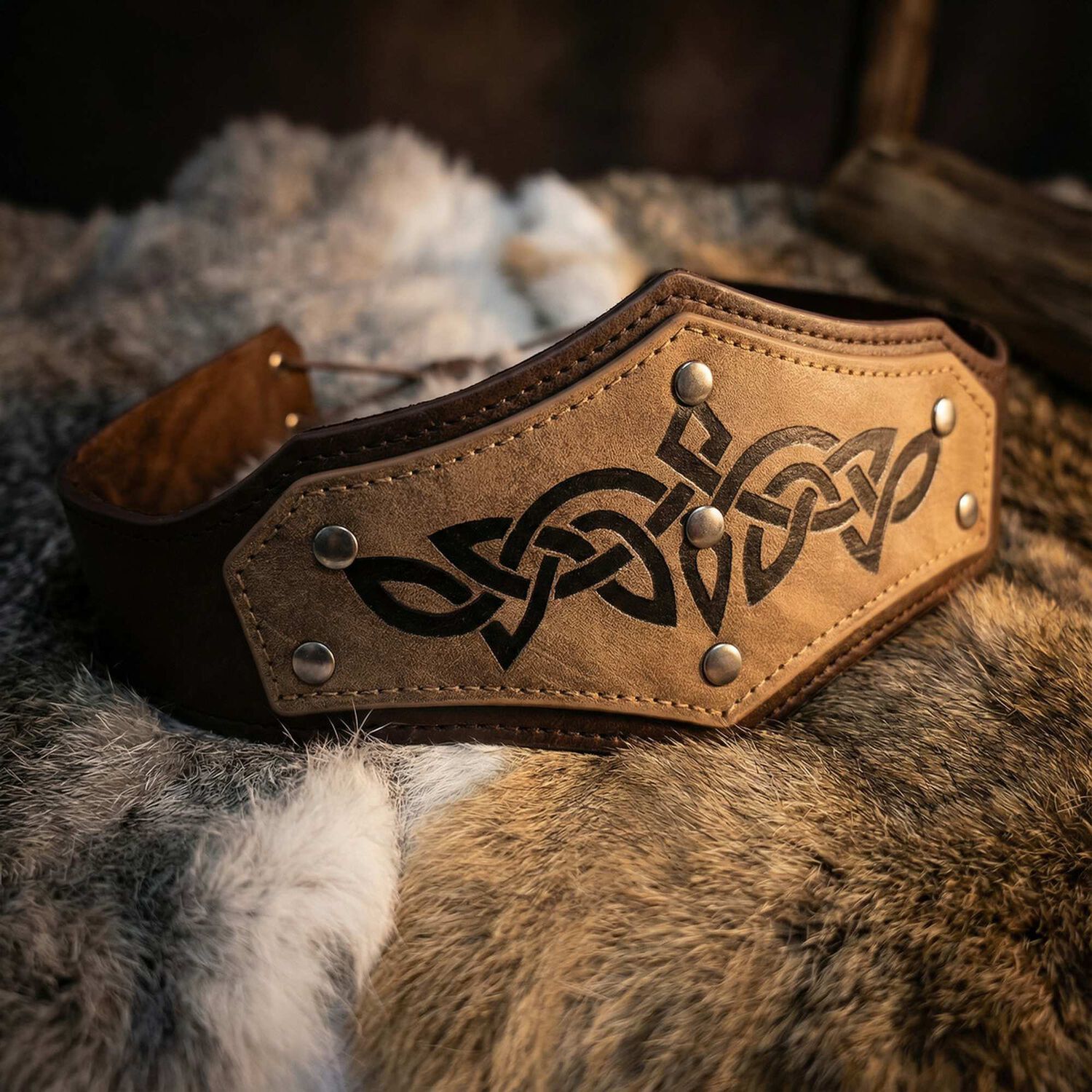 Tiara Vikinga Medieval Celtas En Relieve Ajustable image number 22.0