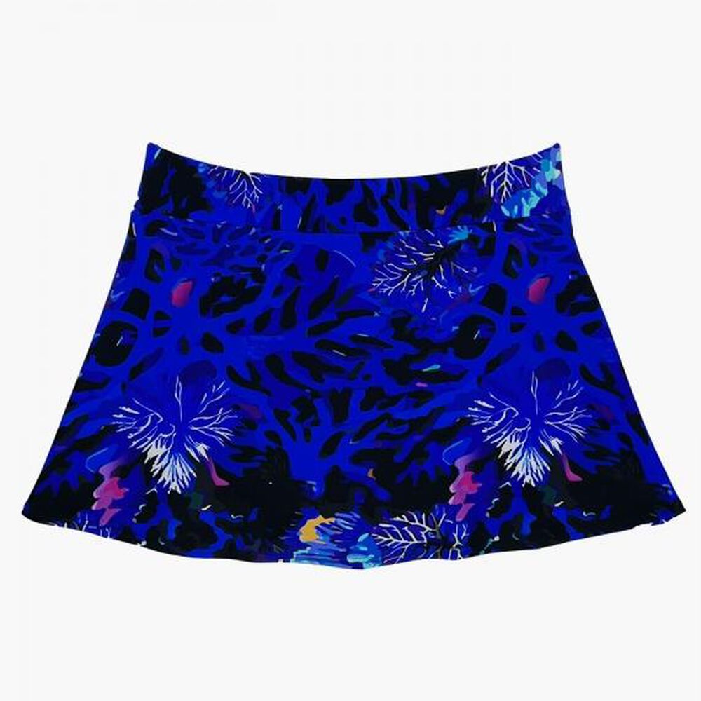 Bikini Calzón Falda Estampado Azul image number 3.0
