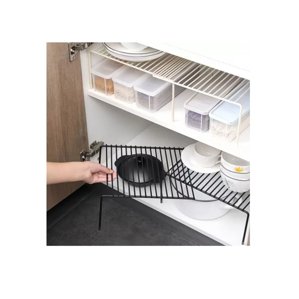 Repisa Extensible De Hierro Apilable Organizador Rack Cocina image number 4.0