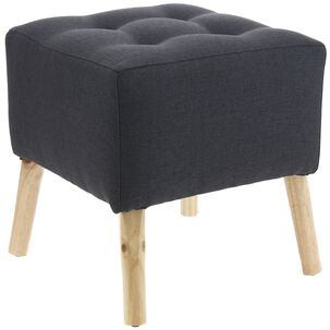 Pouf Alemania Grafito Amalfi 42x42x43 Cm M&aacute;xima Design