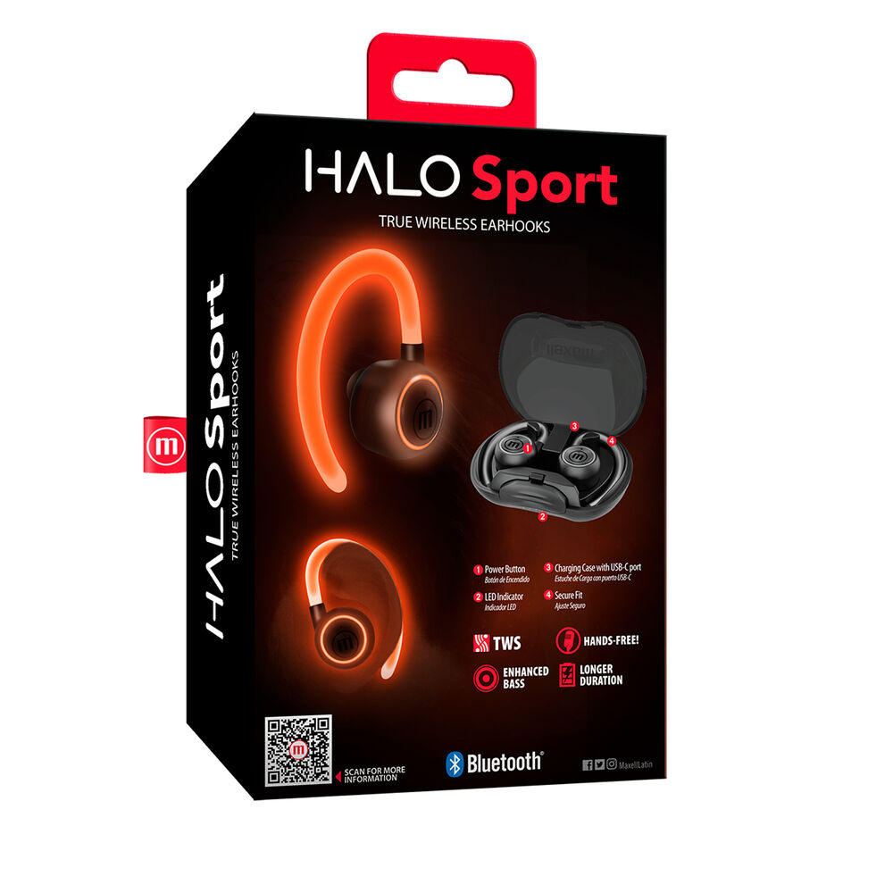 Audifonos Inalambricos Tws Halo Sport True Maxell Earbuds image number 2.0