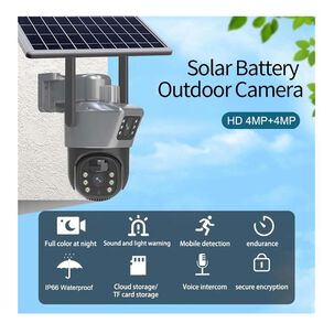 C&aacute;mara De Seguridad Inal&aacute;mbrica Solar Wifi 4k