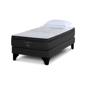 Cama Europea Rosen Tempo / 1.5 Plazas / Base Normal + Almohadas