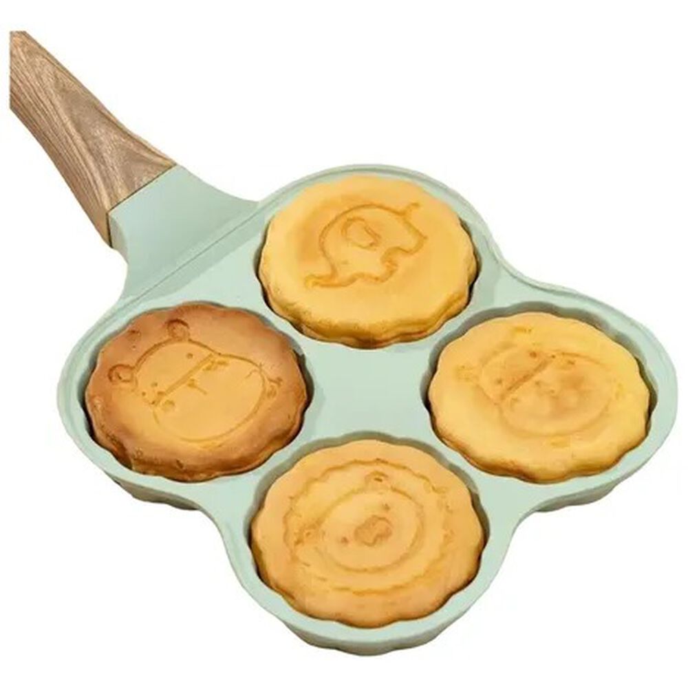 Sartén Antiadherente Hyllis Para Mini Panqueques Huevos Animalitos 4 Divisiones image number 0.0